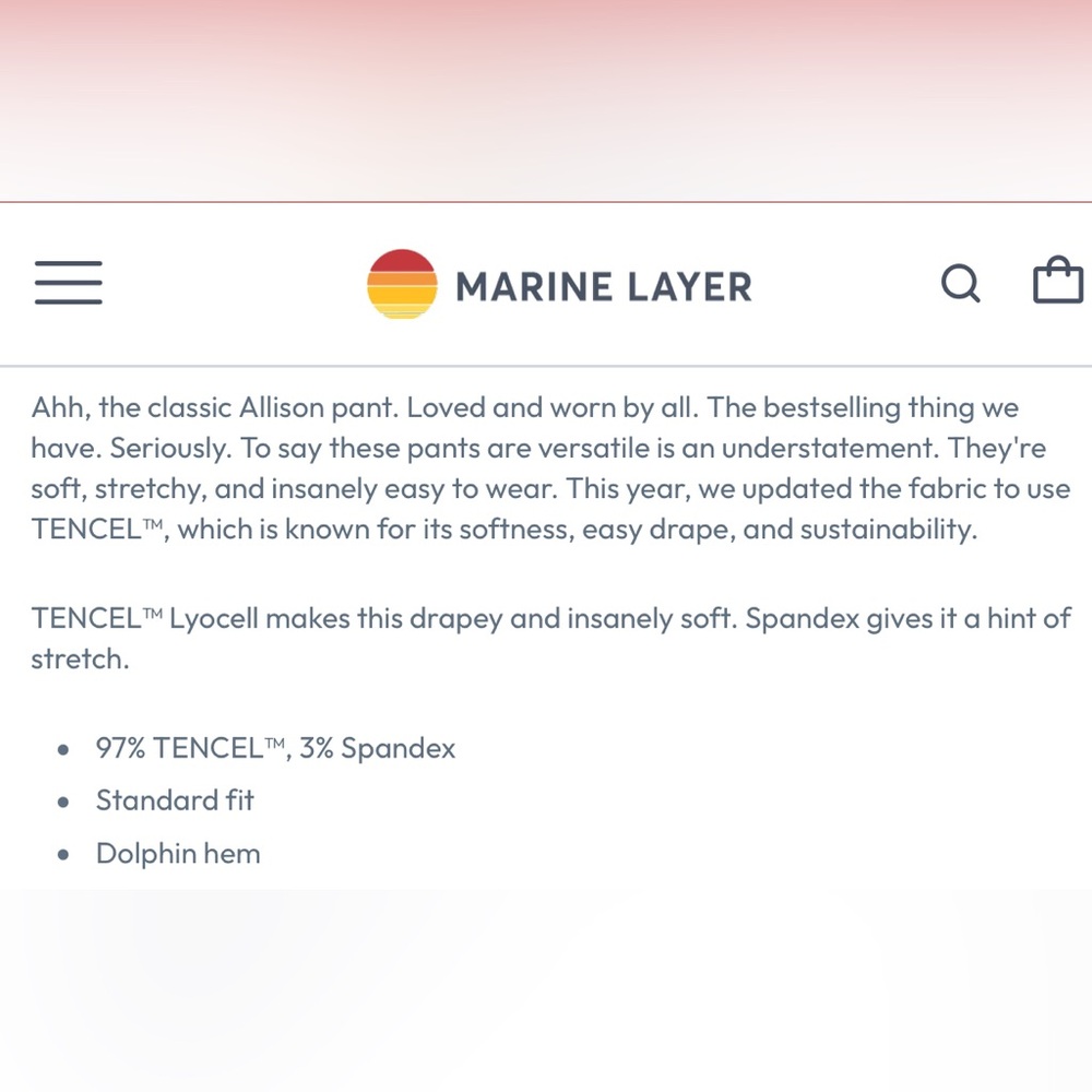 Marine Layer Allison Pant size S - Picture 10 of 10